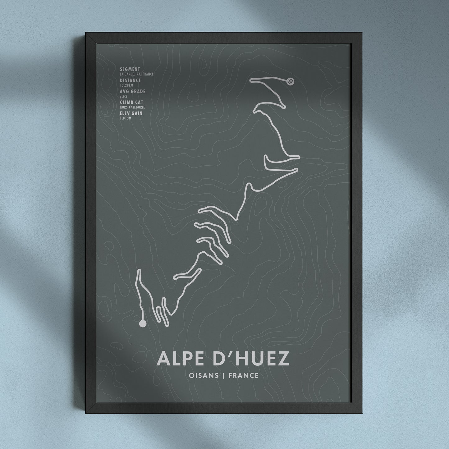 La Marmotte - Cycling Route Map Posters - 4 Epic Climbs Print Set