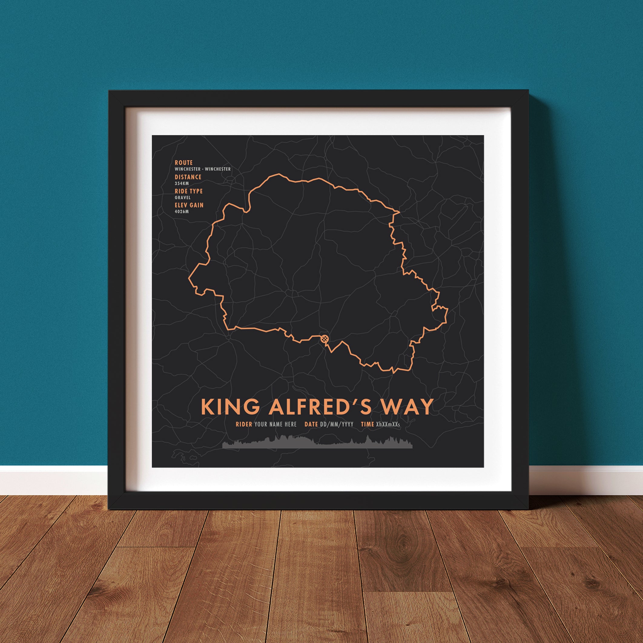 king alfreds way cycle route map