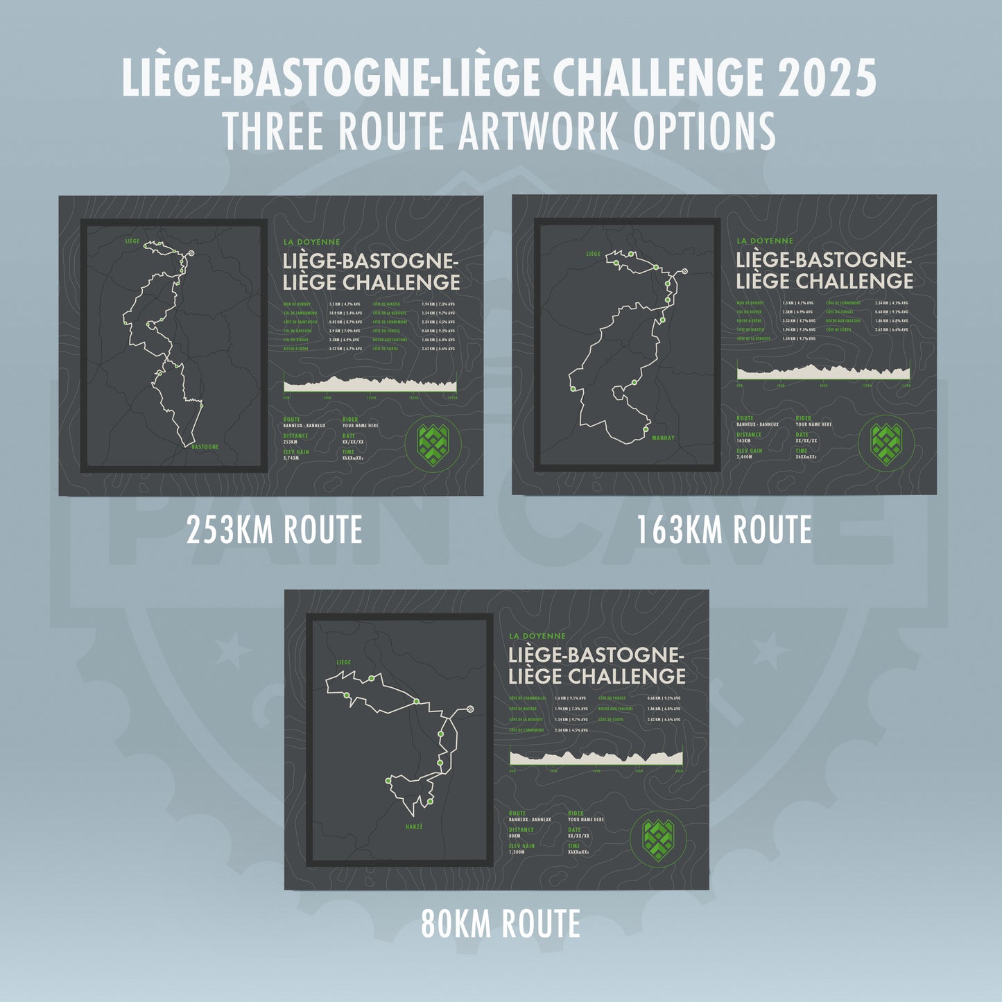 Liège-Bastogne-Liège Challenge - La Doyenne Personalised Route Map