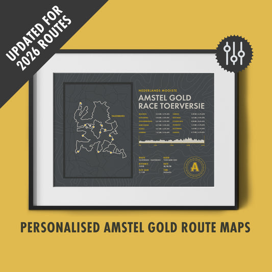 Amstel Gold Race Sportive - Personalised Commemorative Route Map