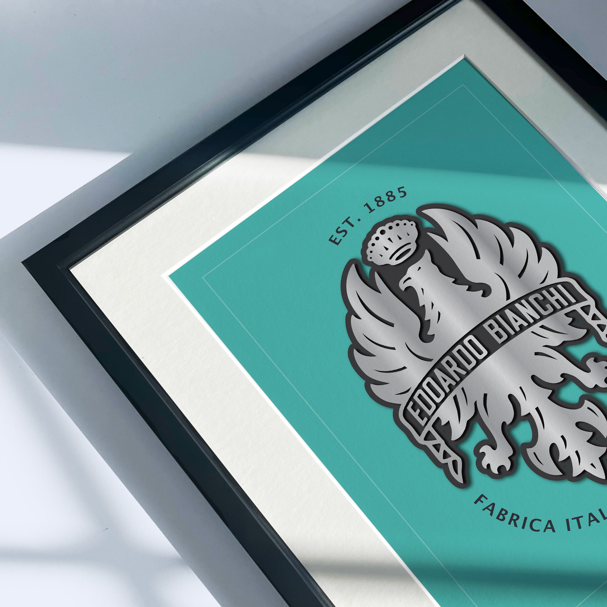 bianchi bicycle badge Bianchi Vintage Cycling Head Badge Retro Cycling Art Print Poster – Pain Cave Prints