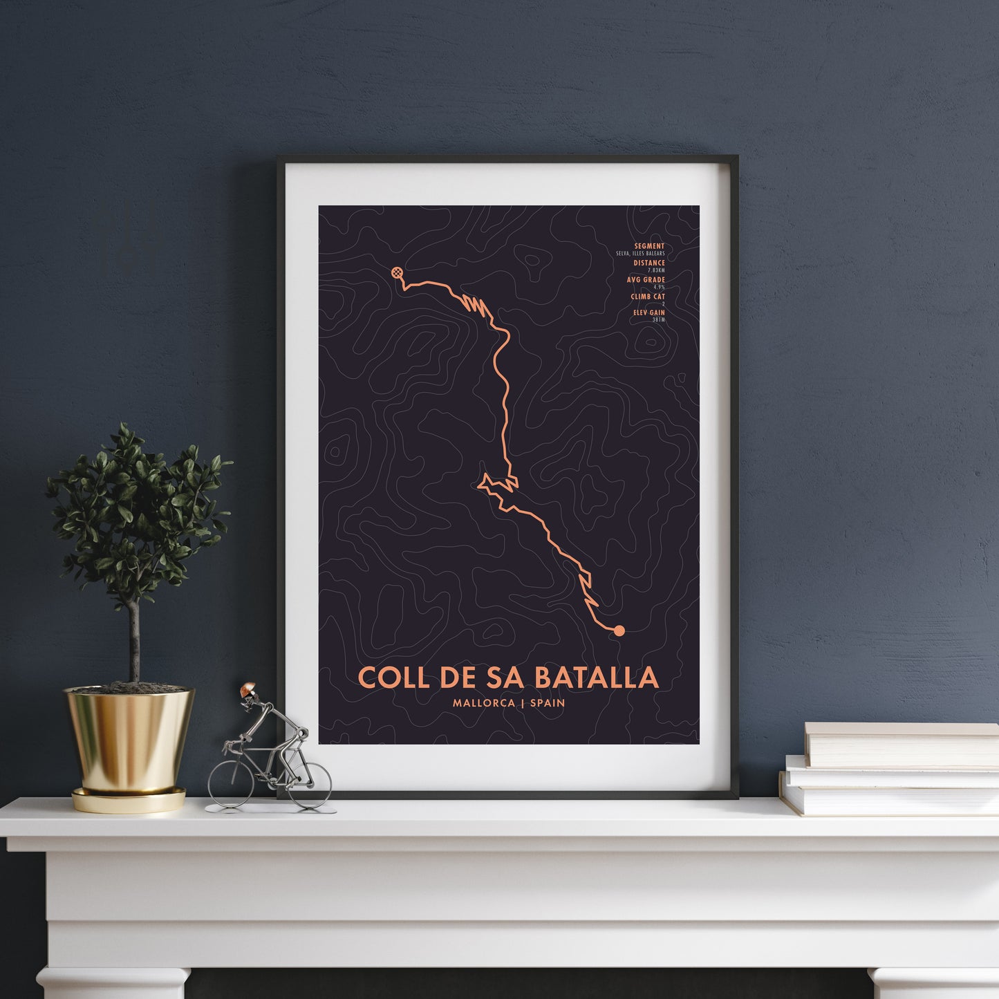 Coll de sa Batalla - Personalised Cycling Climb Art Prints