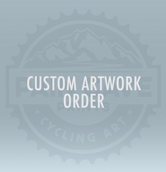 CUSTOM ORDER: Route Map Prints