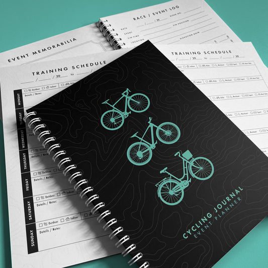 Cycling Journal Planner - Event Logbook, Training Schedule, Checklists