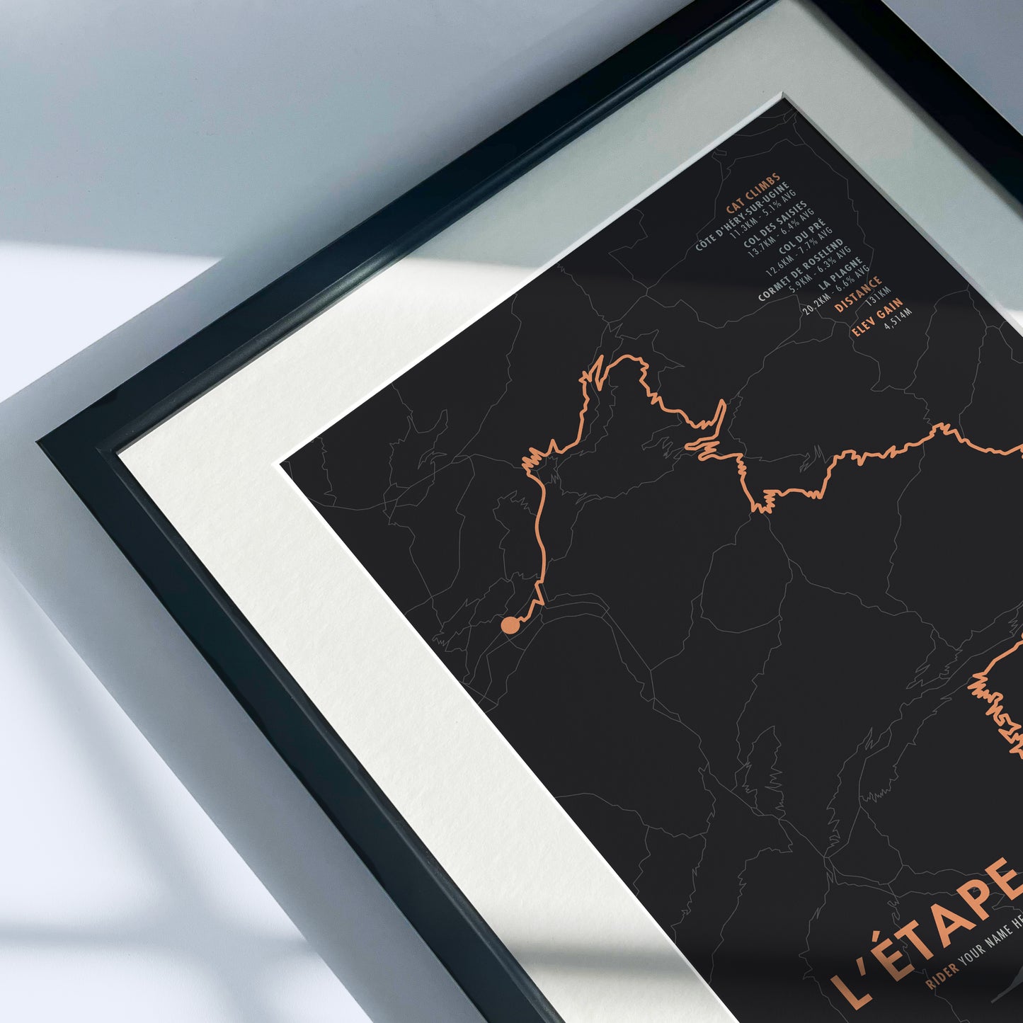 L'Etape du Tour de France 2025 - Personalised Cycling Route Map