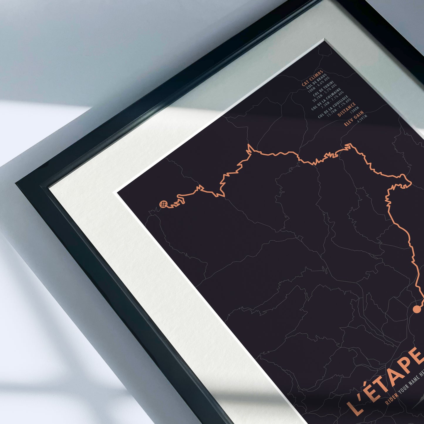 L'Etape du Tour de France 2024 - Personalised Cycling Route Map