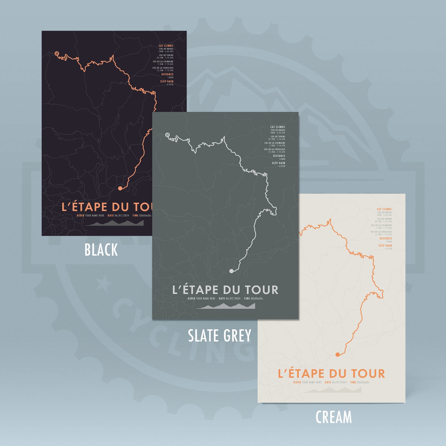 L'Etape du Tour de France 2024 - Personalised Cycling Route Map