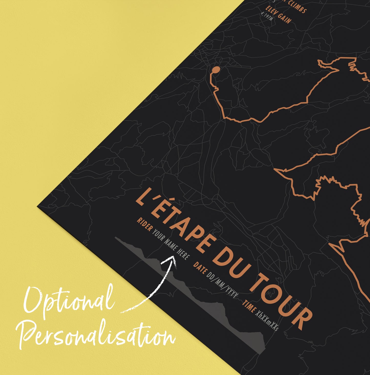 L'Etape du Tour de France 2023 - Personalised Cycling Route Map