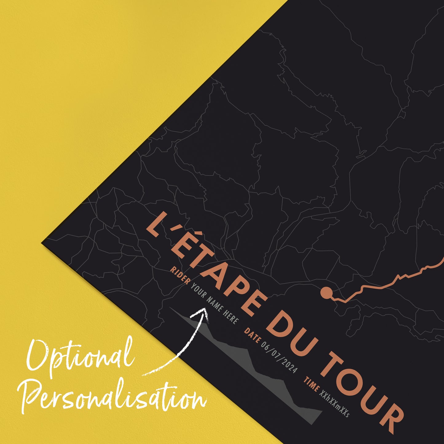 L'Etape du Tour de France 2024 - Personalised Cycling Route Map