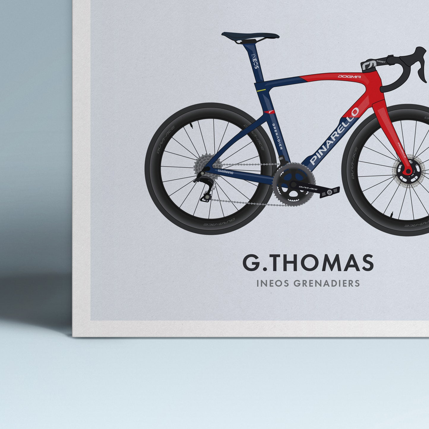 Geraint Thomas Pinarello Dogma Ineos Geraint Thomas Cycling Art