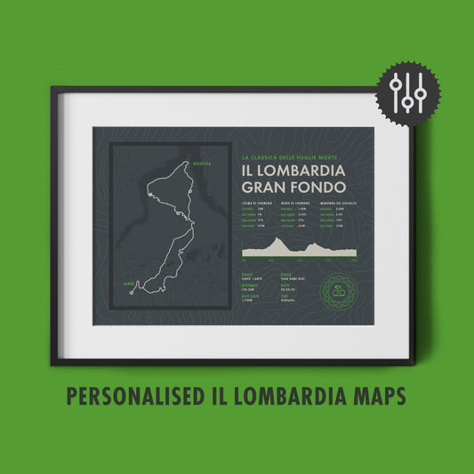 Il Lombardia Gran Fondo - Personalised Cycling Sportive Route Map