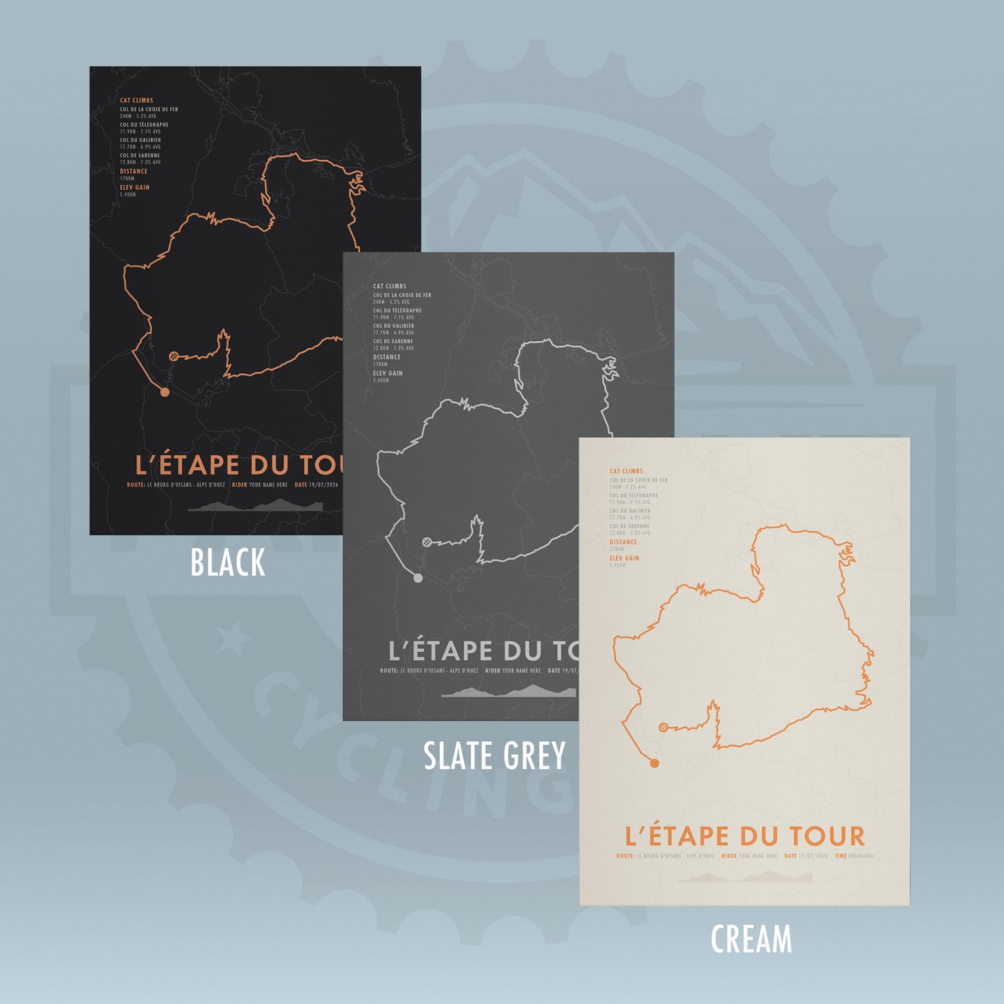 L'Etape du Tour de France 2026 - Personalised Cycling Route Map
