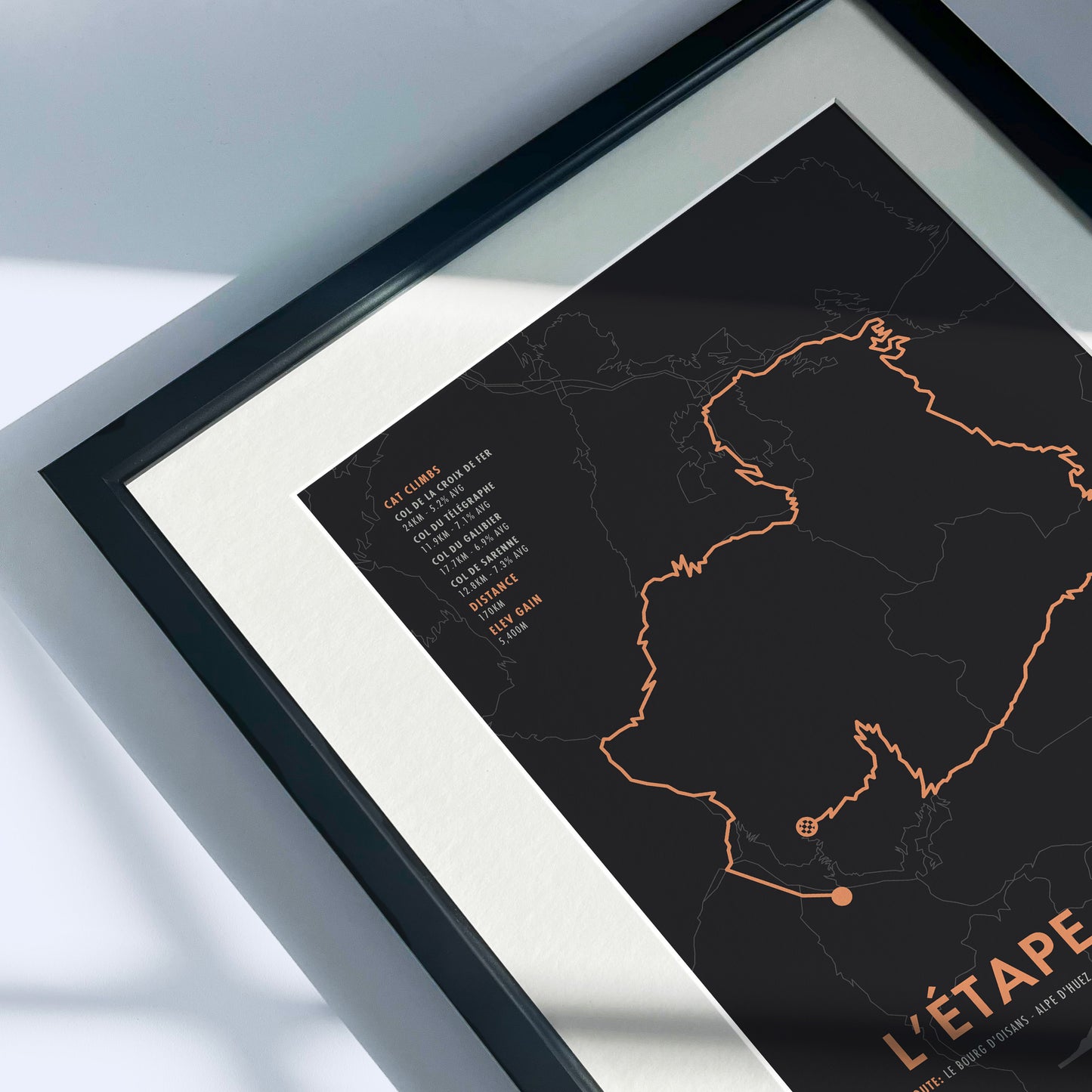 L'Etape du Tour de France 2026 - Personalised Cycling Route Map