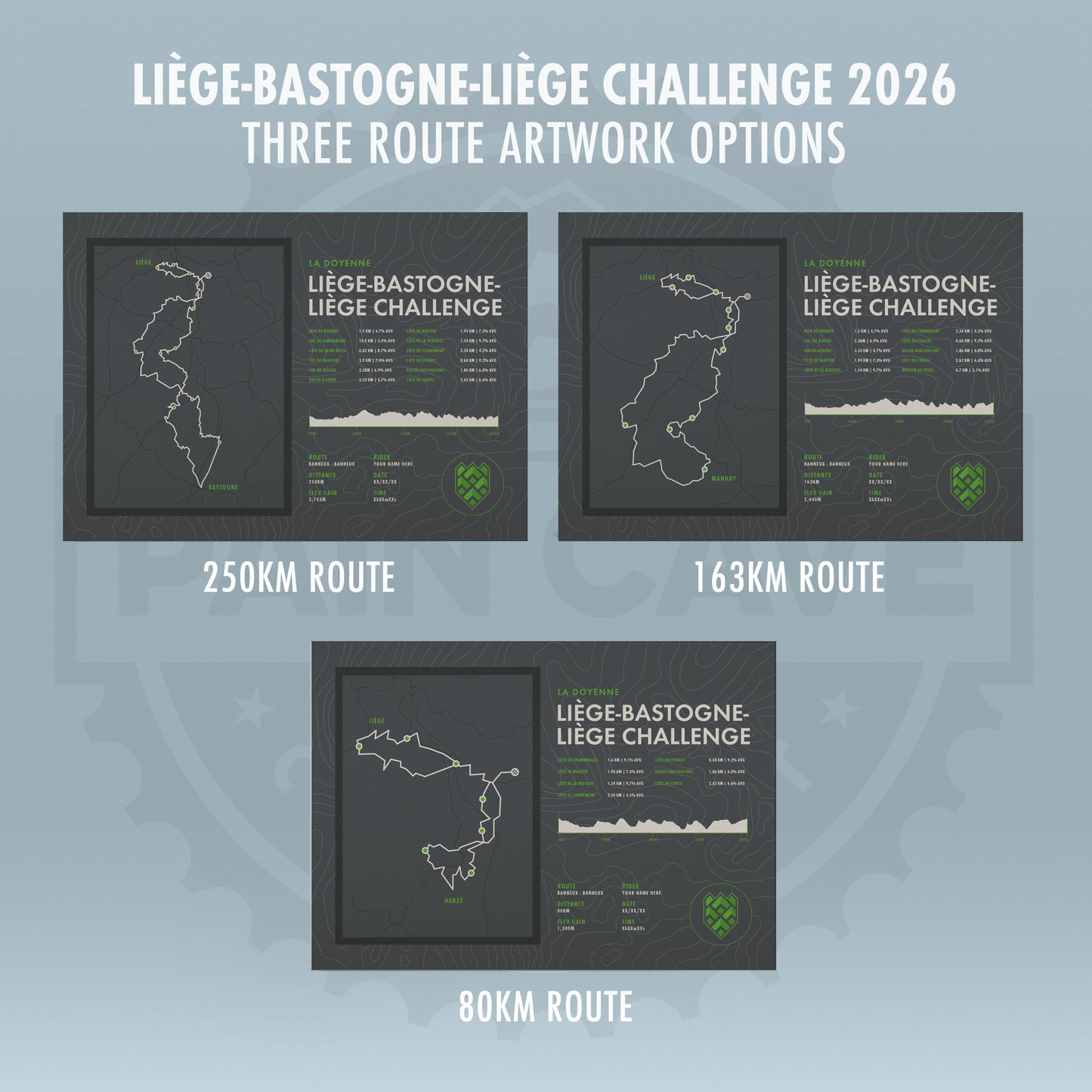 Liège-Bastogne-Liège Challenge - La Doyenne Personalised Route Map