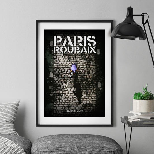 Paris-Roubaix 'Hell of the North' - Art Print Cycling Monuments Poster