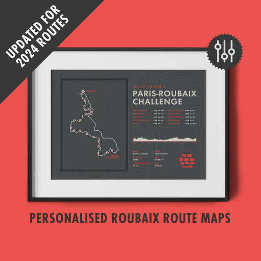 Paris-Roubaix Challenge - Hell of the North - Personalised Route Map