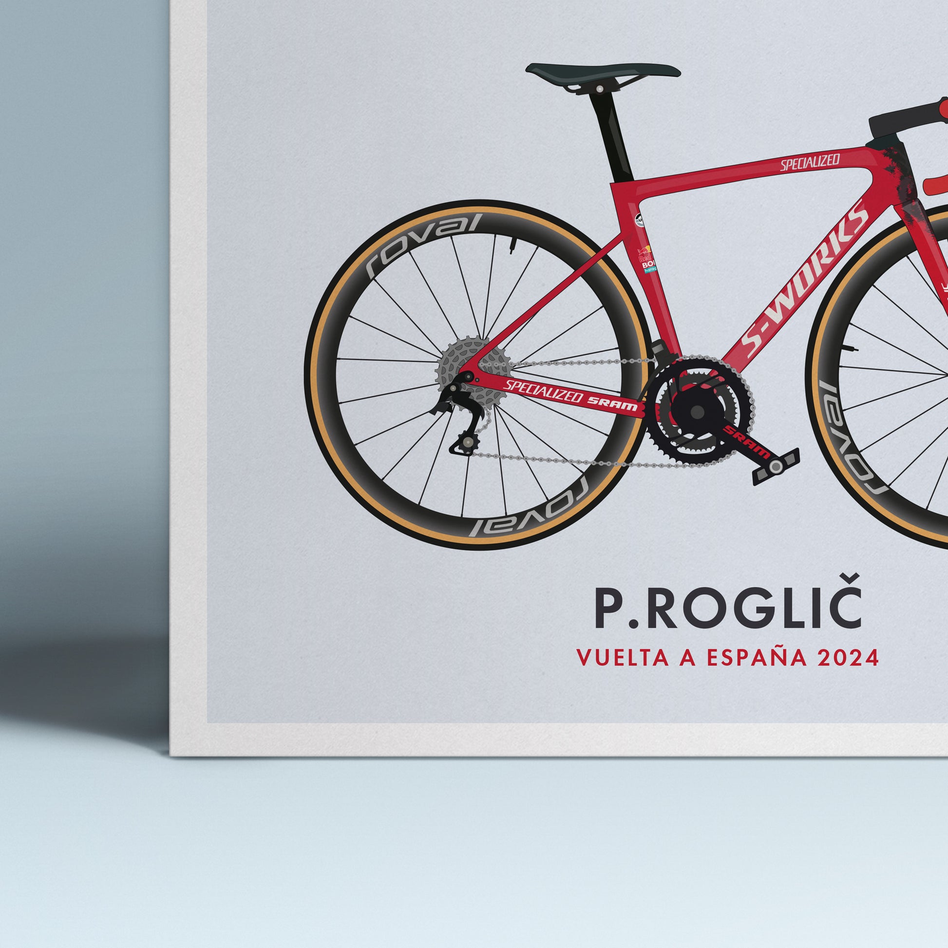 Primoz Roglic La Vuelta Edition Cycling Art Print Jersey