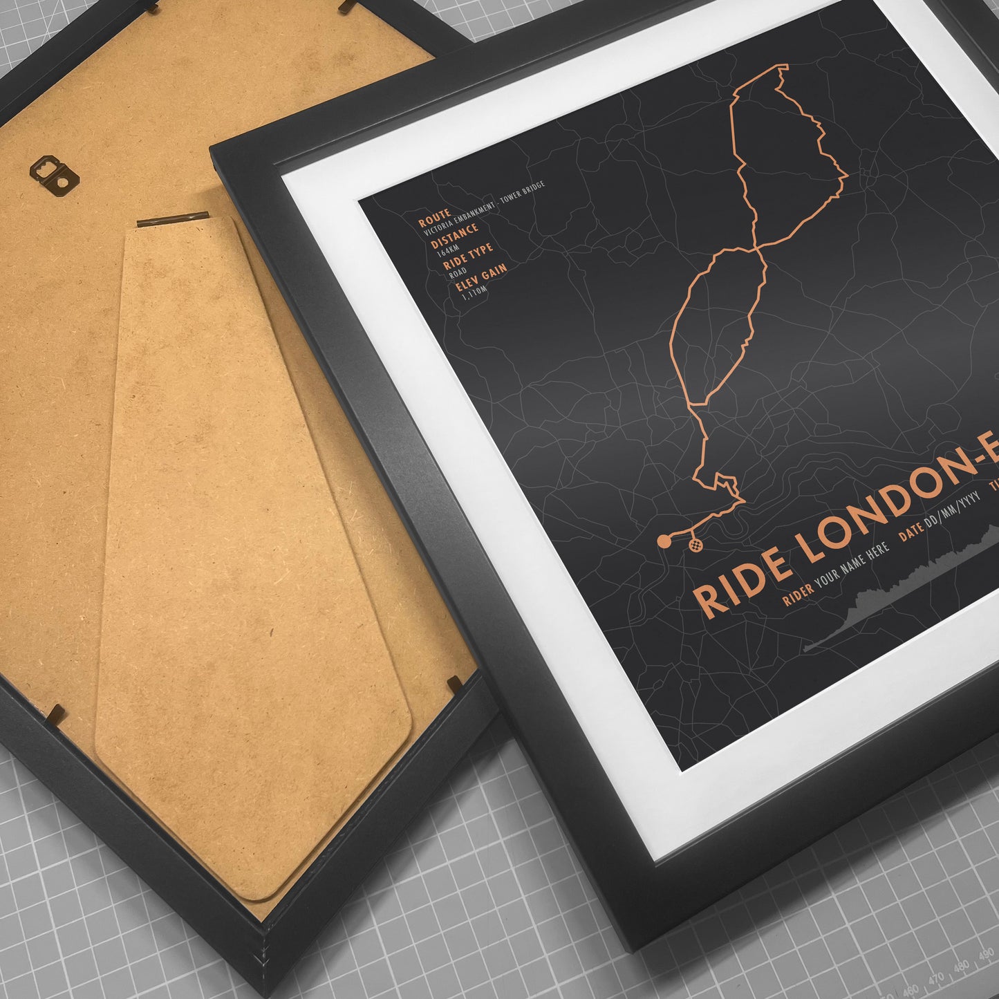 RideLondon-Essex 100 - Cycling Route Map Print - Personalise Options