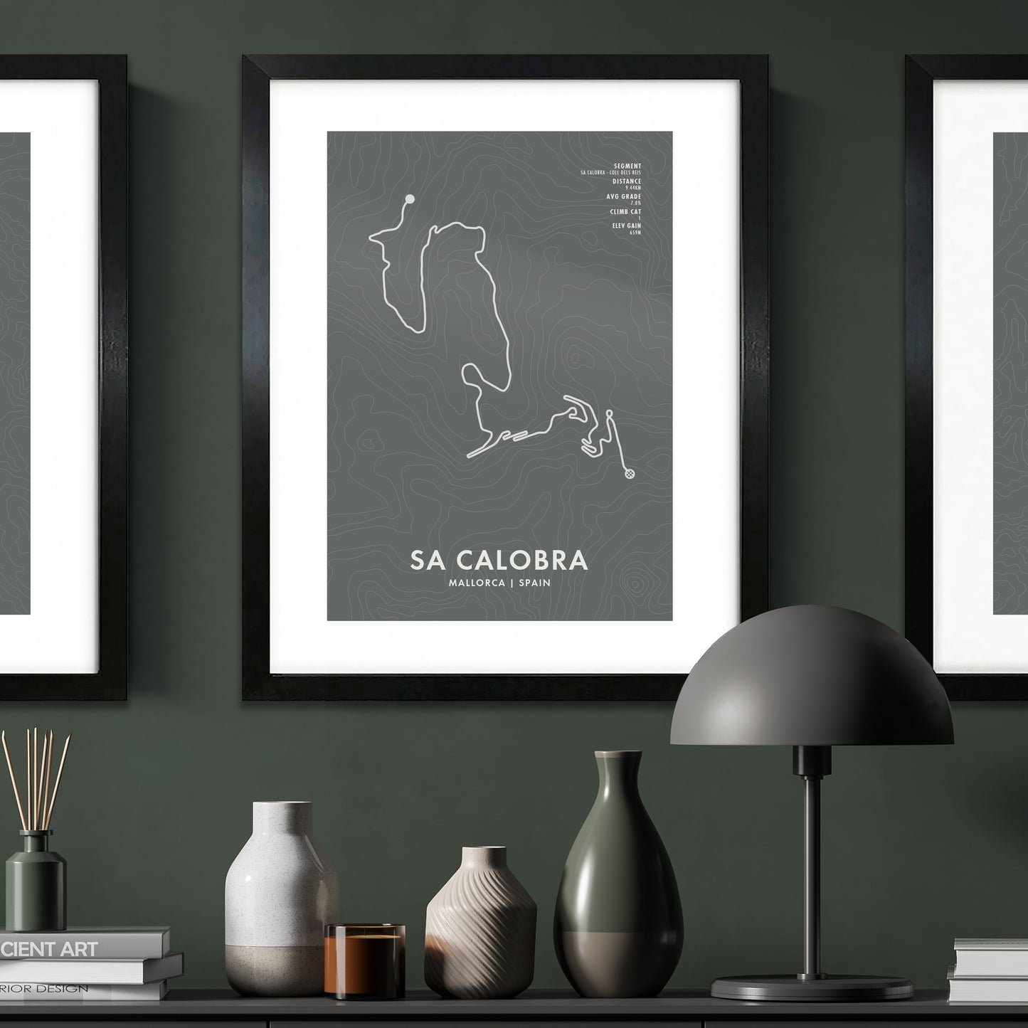 Sa Calobra Cycling Art Print - Route Map Poster with Personalisation